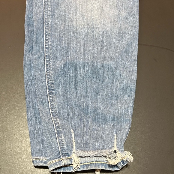 Torrid Light Blue Distressed bombshell skinny jeans - Picture 4 of 9